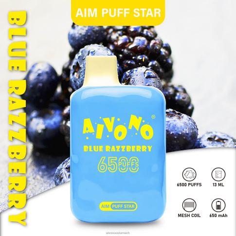 Aivono AIM PUFF STAR 6500 blaue Himbeere N8240292 | Aivono Österreich